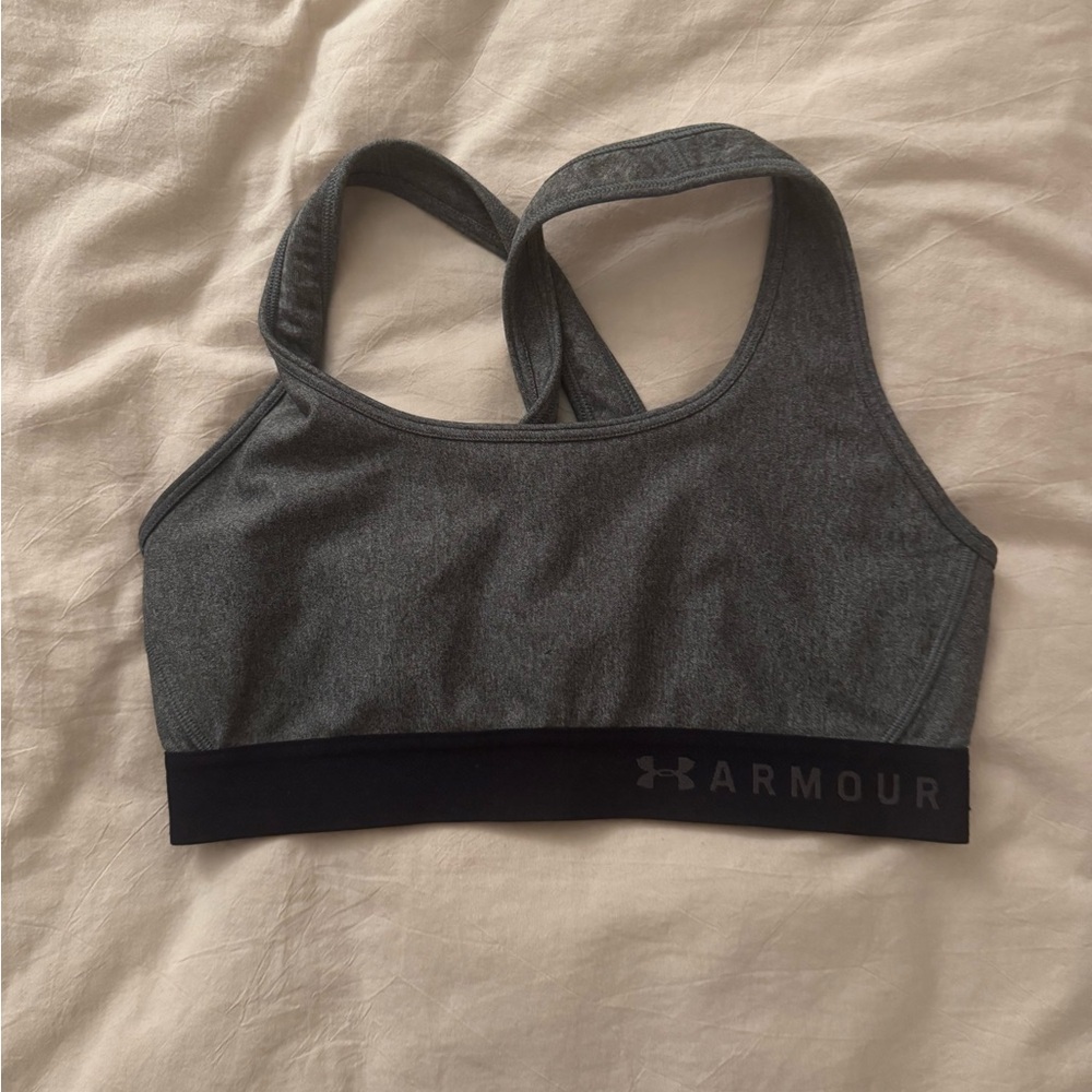 Under Armour Charcoal and Black Sports Bra